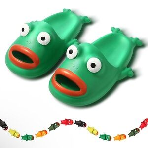 Cool Frog Slides Size 7-8M/8.5-9.5W BRAND NEW (Retail $40) FAST SHIPPING